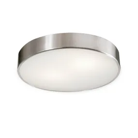 395/26 Plafonnier salle de bain nickel satiné DINS
