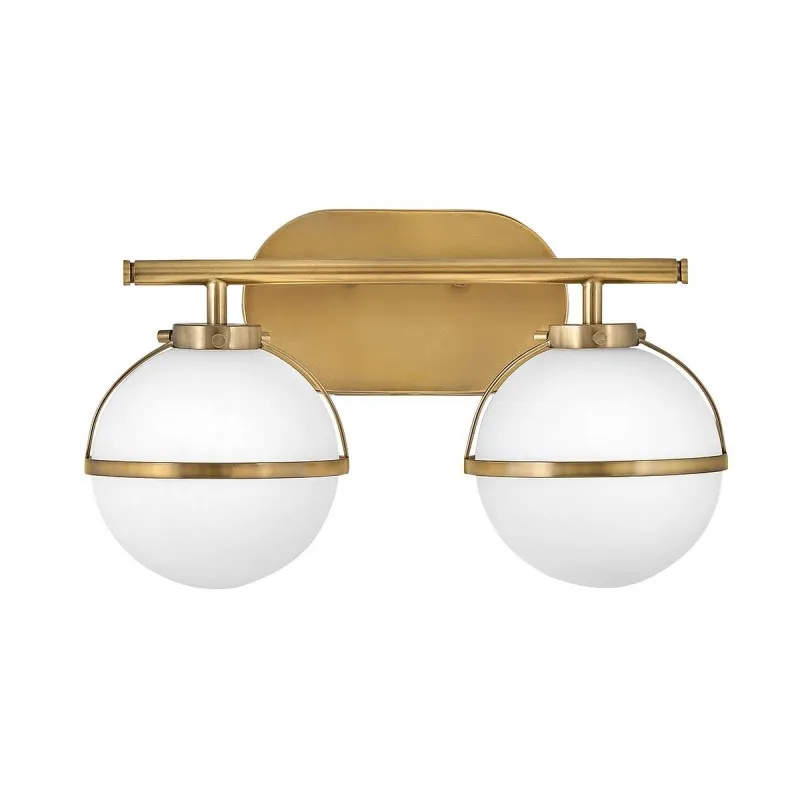 Applique Salle de Bain Hollis 2x60W E14 Laiton