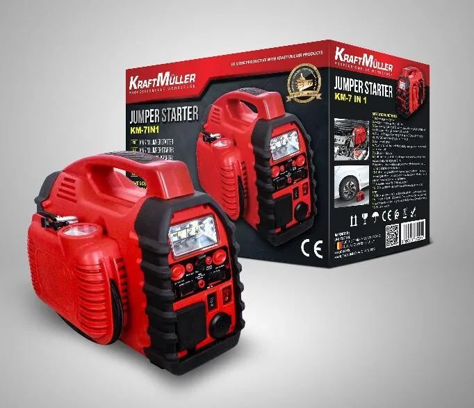 Batterie de Démarrage KRAFTMULLER 7 en 1 : Performance et Praticité