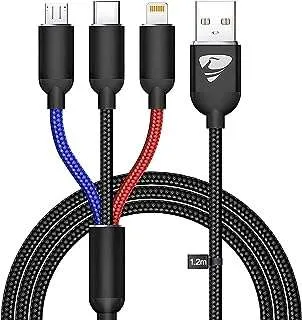 Câble usb 3 en 1 de charge multiple ionos ip type 