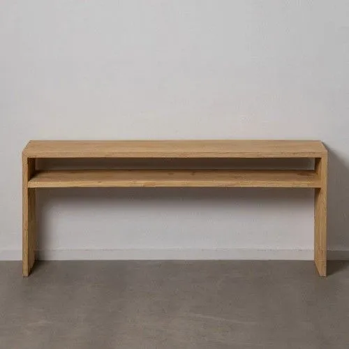 Console en bois de pin naturelle DENZZO 190cm
