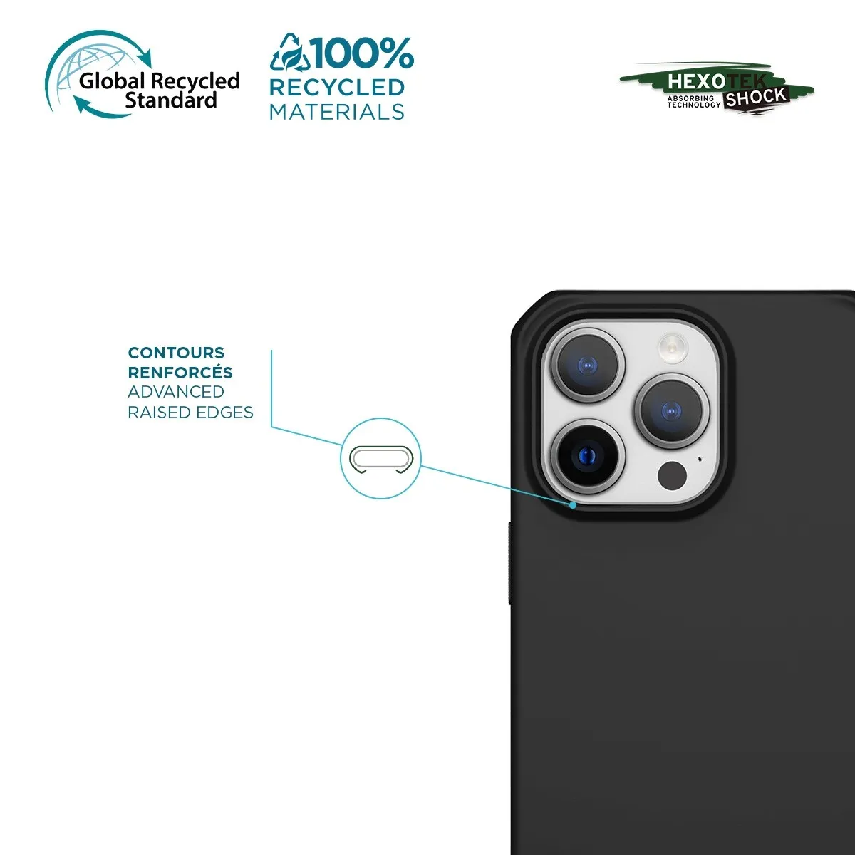 Coque iPhone 15 Pro Max - antimicrobienne - 100% recyclée - Spectrum_R