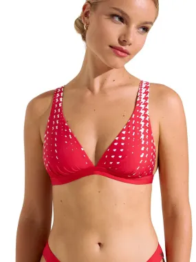 Haut maillot de bain triangle sans armatures Quito - Rouge