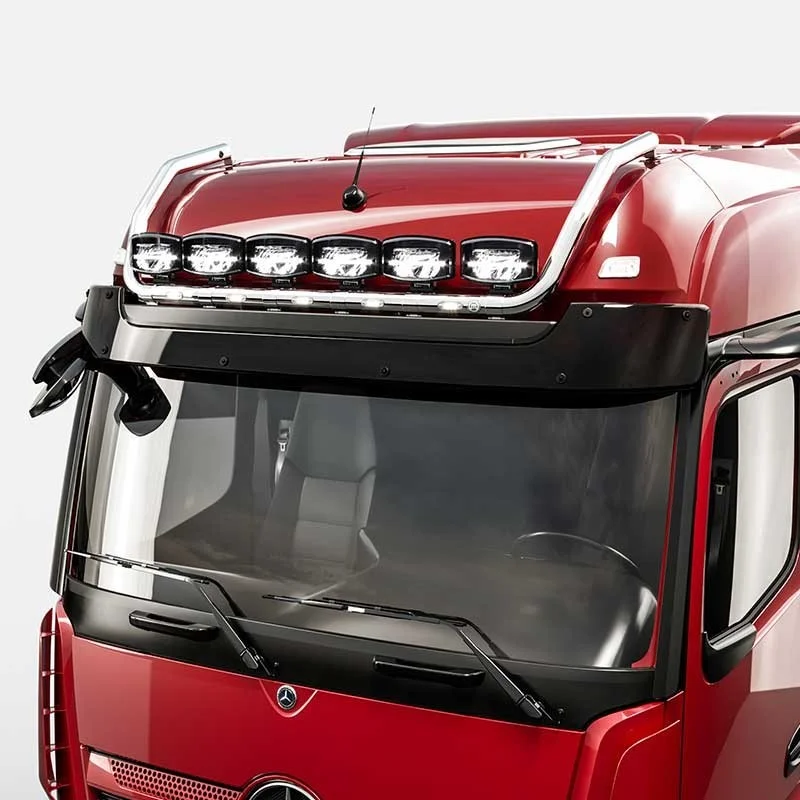 Rampe de toit inox Mercedes Actros 2011 Bigspace option LEDS pré
