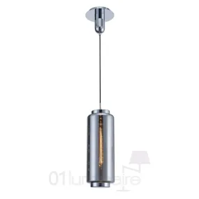 Suspension Jarras Small 1xE27 40W chrome Ø17cm - Mantra