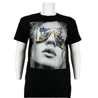T-shirt noir imprimé - femme - Sol's - taille XL